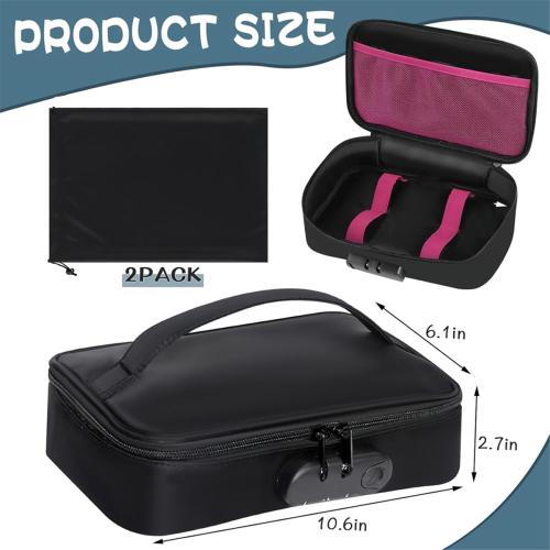 Discreet Lockable Toy Storage Bag, Locking Storage Box Toy Organizer 2