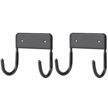 Wall Mounted Holder, Large & Small Ironing Board (Matte Black)