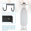 Wall Mounted Holder, Large & Small Ironing Board (Matte Black) 4