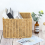 Storage Basket Hand-Woven Rattan Wicker Basket Organizing Box L 3