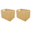 Storage Basket Hand-Woven Rattan Wicker Basket Organizing Box L 1