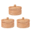 Handwoven Rattan Storage Box with Lid Wicker Fruit Cake Basket B 1
