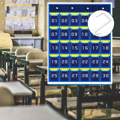 Cell Phone Hanging Organizer for Classroom Phone Holders (30 Pockets) 2