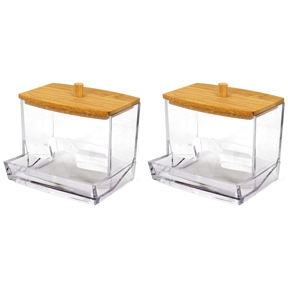 Cotton Swab Holder Cotton Swab Dispenser, Transparent Bracket