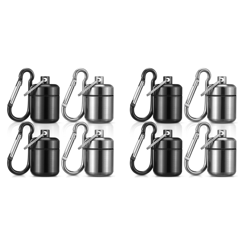 4 Pack Ear Plug Carrying Case Keychain, Portable Keychain Pill Case