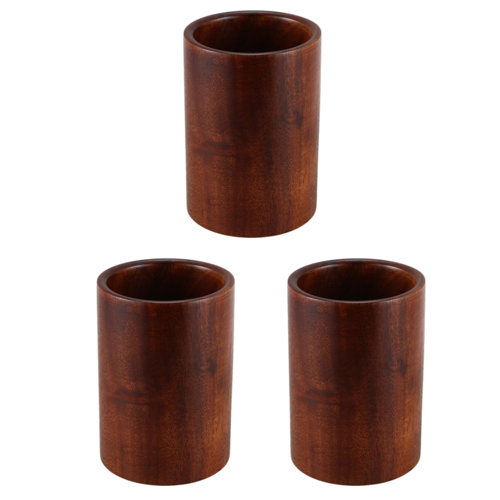 Utensil Holder, Wooden Holder for Spoons ,Spatulas,3.4 x 3.4 x 5 Inch-image-OPC-PJ97S29-NEW