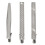 3 Pcs Tie Clips for Men Tie Bar Clip Set for Regular Ties Wedding 1