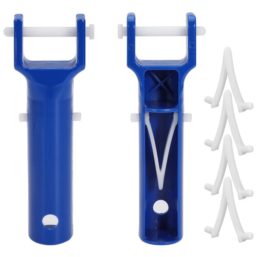 2 Pcs Pool Vacuum Head Handle With 4 Pcs Butterfly V-Clips And Pins 2