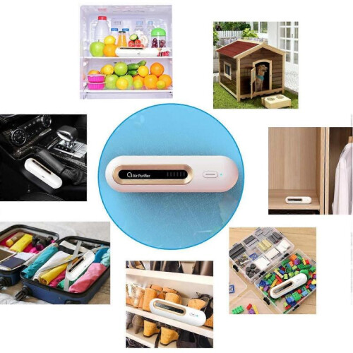 Mini USB Refrigerator Deodorizer - Portable Rechargeable Refrigerator Deodorizer Reusable - for Frid HG 2