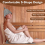 Sauna Backrest Sauna Wooden Comfortable S-Shape Design Sauna Chair 2