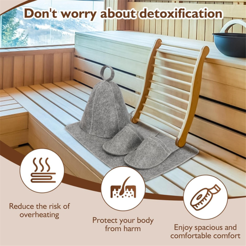 Sauna Backrest Sauna Wooden Comfortable S-Shape Design Sauna Chair 2