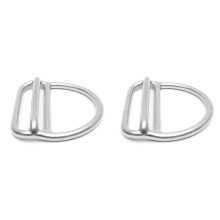 Scuba Diving Stainless Steel Double Gear Slot Adjust D Ring Buckle