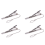Mens Plain Silver Chrome Stainless Steel 6CM Standard Tie Clip 1