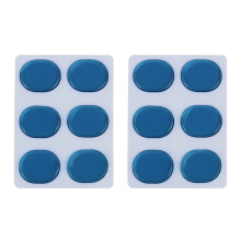 12 PCS/Set of Drum Kit Muffler Stickers Silica Gel Sticker Blue