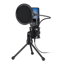 USB Live Recording Microphone with Tripod