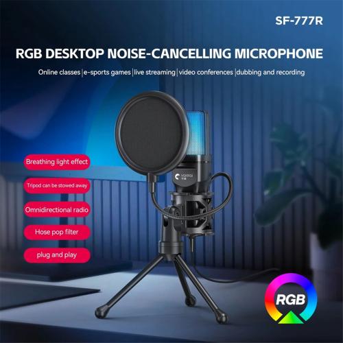 USB Live Recording Microphone with Tripod 1