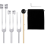 (128Hz, 256Hz, 512Hz)Tuning Fork Set, Tuning Forks with Reflex Hammer 3