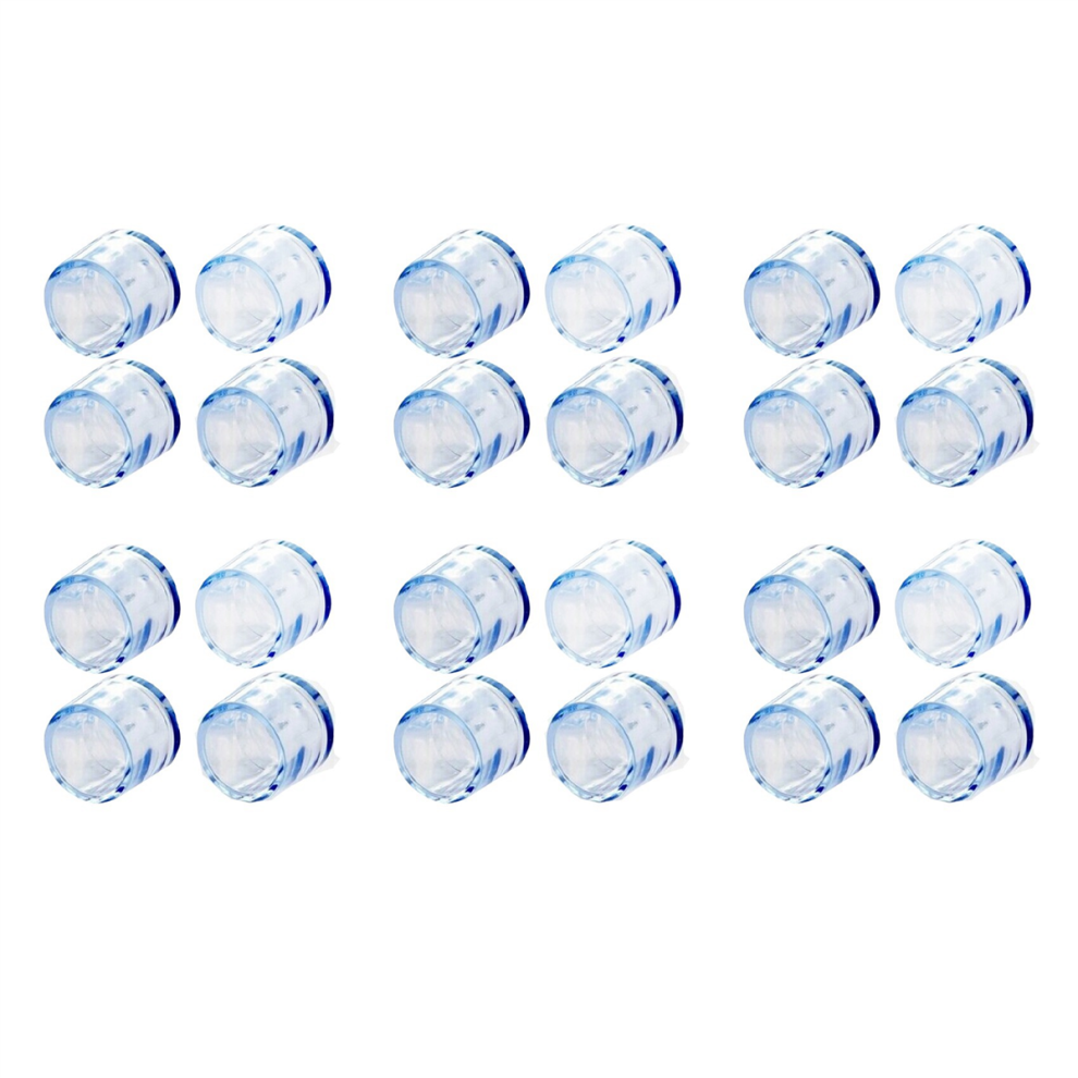 4Pcs Transparent Rubber Chair Leg Floor Feet Cap Cover Protector 15Mm 4711749450495