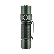 LED High Power Super Bright Flashlight USB Rechargeable 5 Modes Flash Light for Emergency Outdoor Hiking Gift Camping Flashlight Green