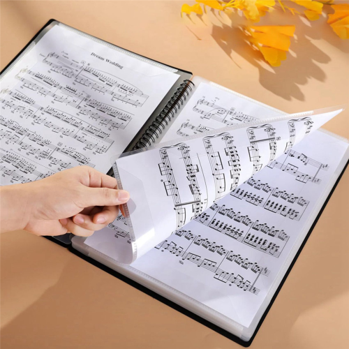 Sheet Music Folder, 60 Pages, Sheet Music/Holder, (Black) 1