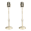 Vintage Desktop Microphone Prop Model with Adjustable Height,Gold 1
