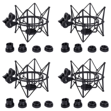 Microphone Shock Mount Adjustable Mount (Black)