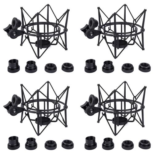 Microphone Shock Mount Adjustable Mount (Black)