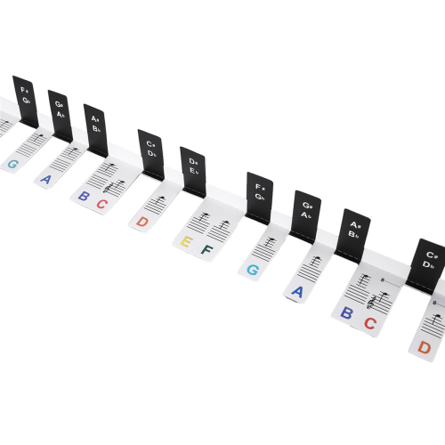 Removable Piano KEY Labels Piano Keyboard Stickers Multicolor 1