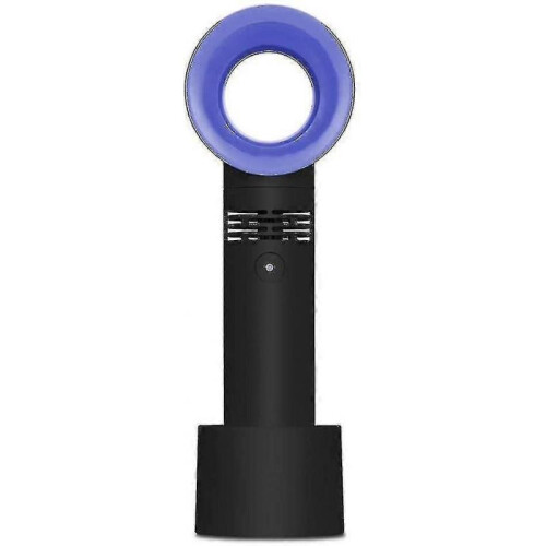 Usb Rechargeable Portable Bladeless Fan Handheld-green Pink 1