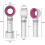 Usb Rechargeable Portable Bladeless Fan Handheld-green Pink 3
