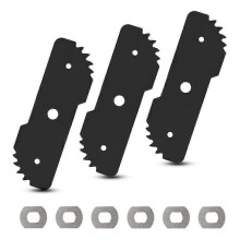 -007 7-1/2in Edge Hog Heavy-Duty Edger Replacement Blade for Black & 2in1 String Trimmer,Fits LE750,LE710 3PCS--Black