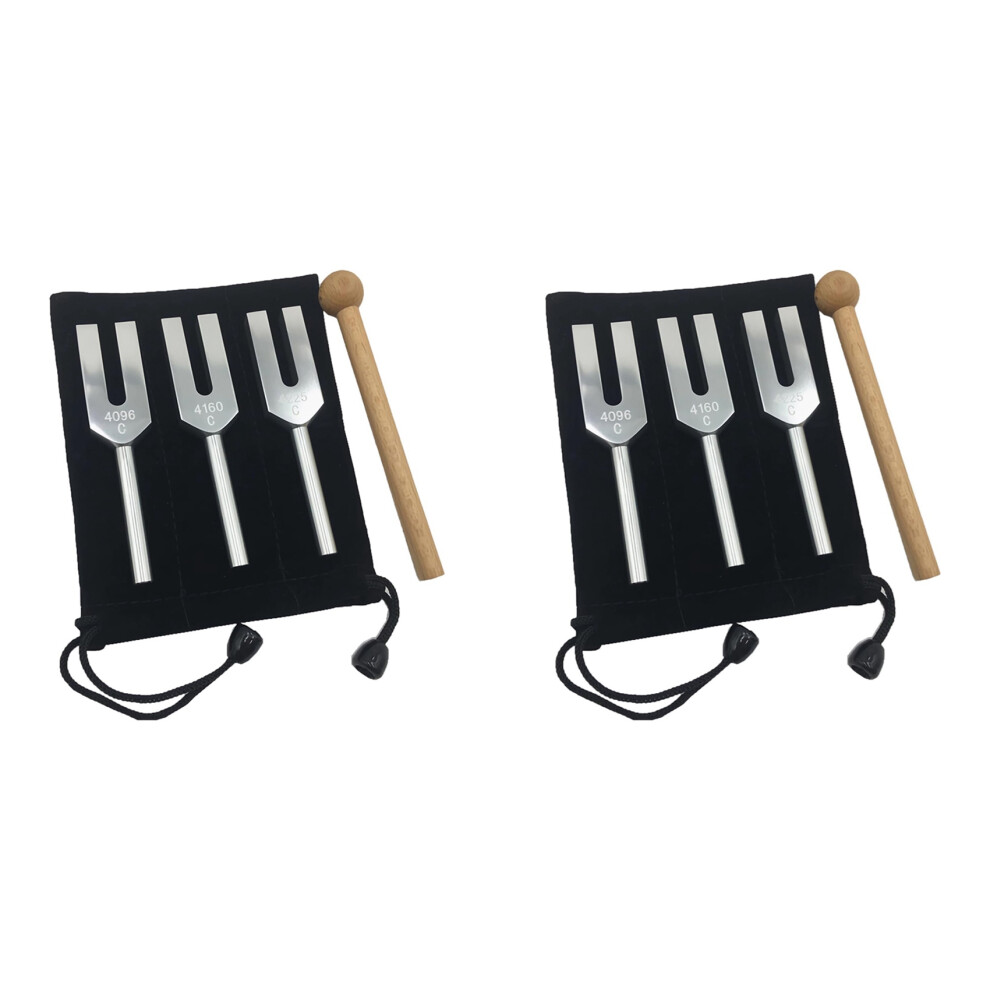 Angel Tuning Fork Set - 4096 Hz, 4160 Hz, 4225 Hz