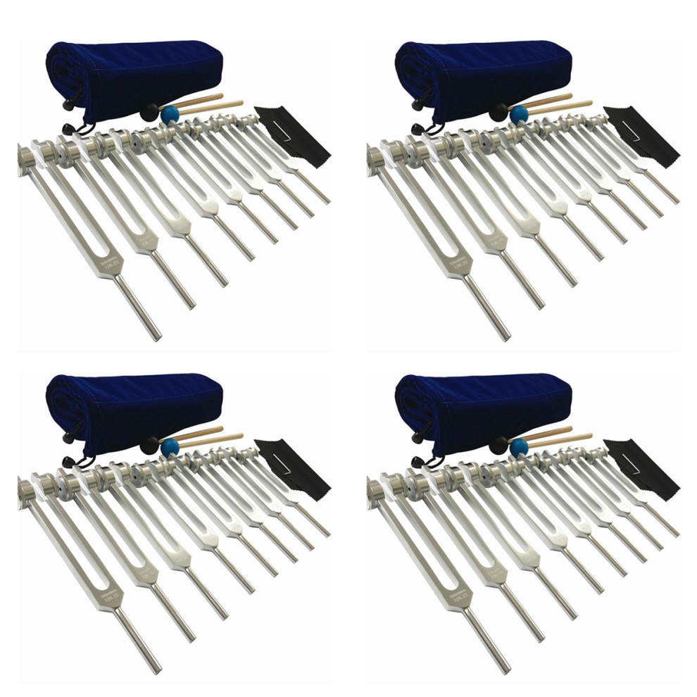 Silver Chakra For Healing, 8 Pieces Chakra Tuning Fork For Meditation