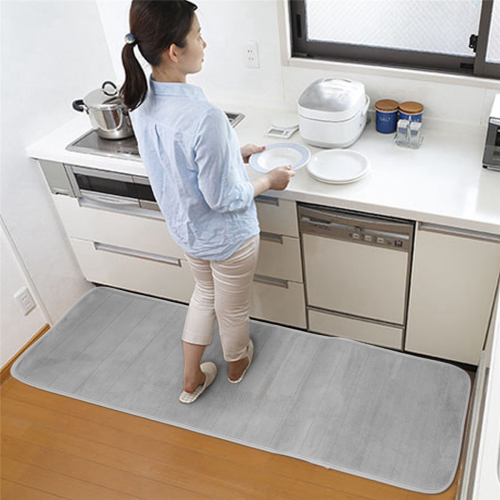 120x40cm Absorbent Nonslip Memory Foam Floor Mat Carpet Gray 2