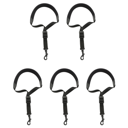 Sax Neck Strap with Hook Black Coffee Saxophone Parts and Accessories