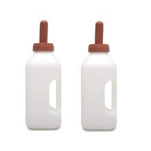Calf Bottle with Handle and Push-on Nipple 2 Quart Feeder