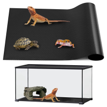 Reptile Mat for Leopard Gecko 18x36 Inch Black