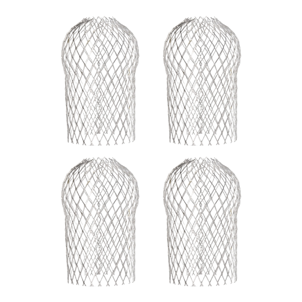 4 Pcs Gutter Downspout Guards 3.5 Inch Aluminum Leaf Filter 4711191724779