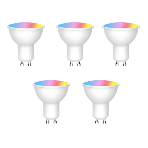 5PCS Tuya WiFi GU10 Smart LED Light Bulb Dimmable 6W 220V