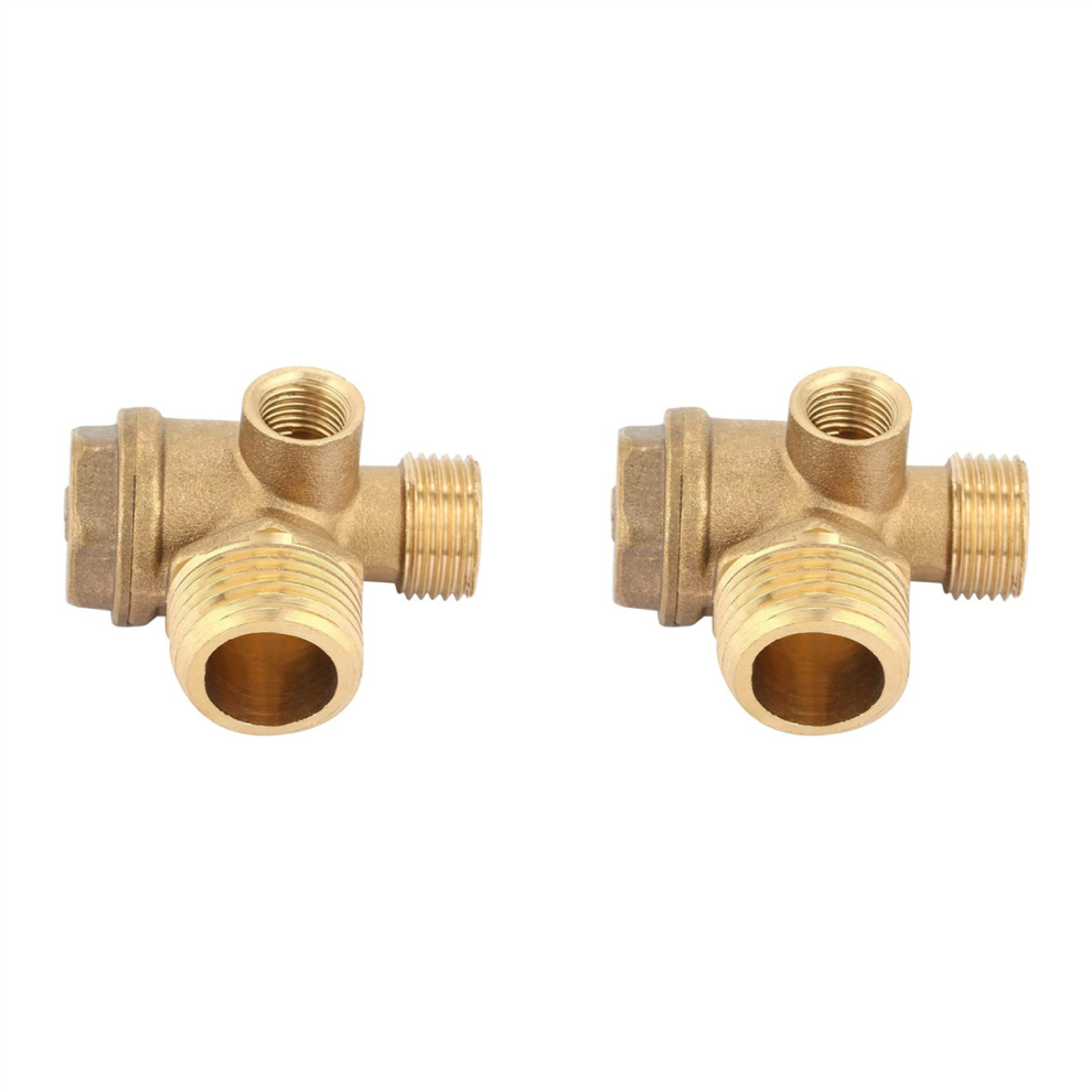 1 Three-Way Air Compressor Check Valve,Valve Port: 20mm 16mm 10mm-image-OPC-PJ9822R-NEW