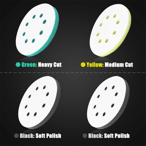 4 Pack Foam Sanding Pads for Orbital Sander 1
