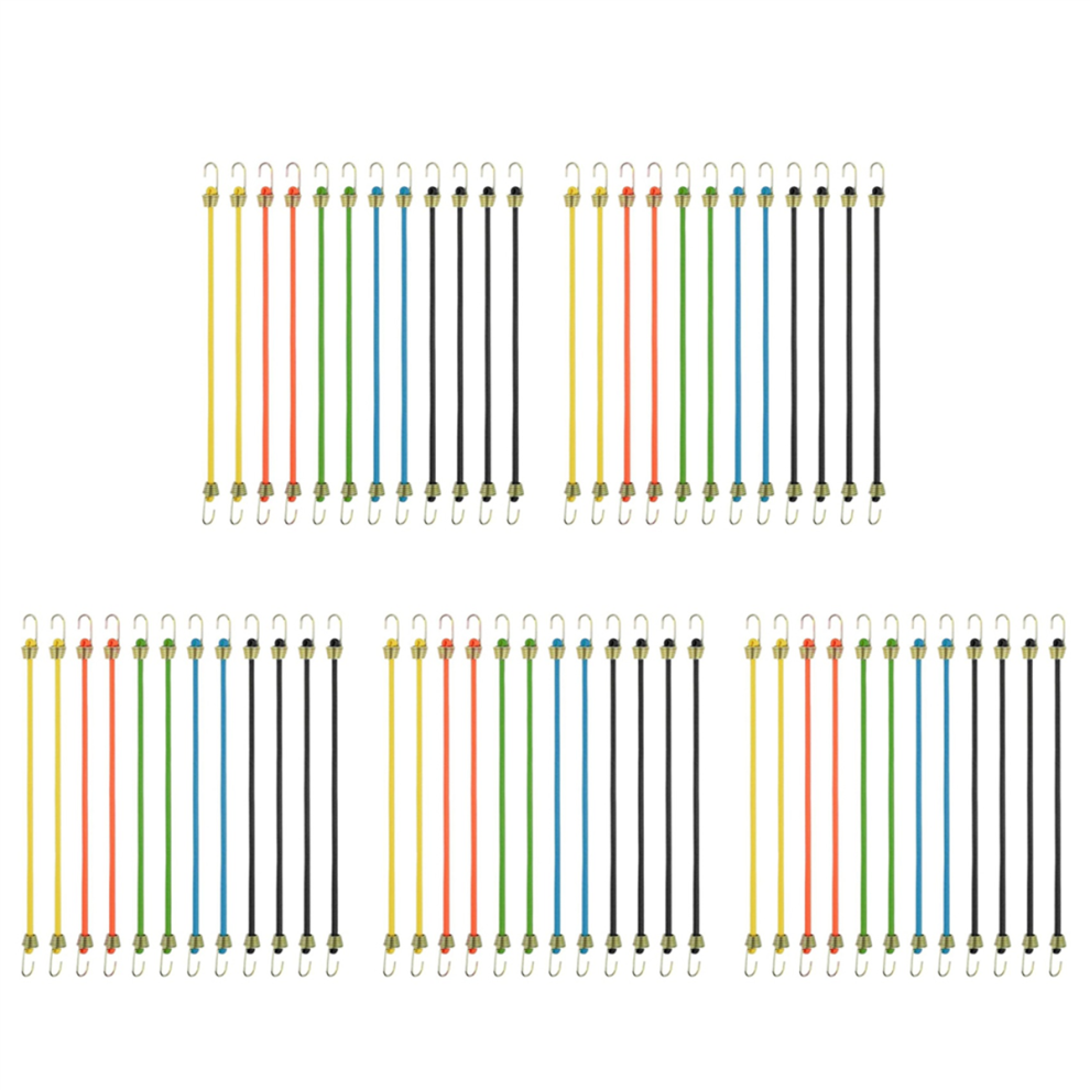 Small Bungee Cords With Hooks 12 Pack,Adjustable Rubber Elastic Cords 4711191735812