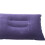 Folding Air Inflatable Pillow Sided Flocking Cushion Dark Blue 3