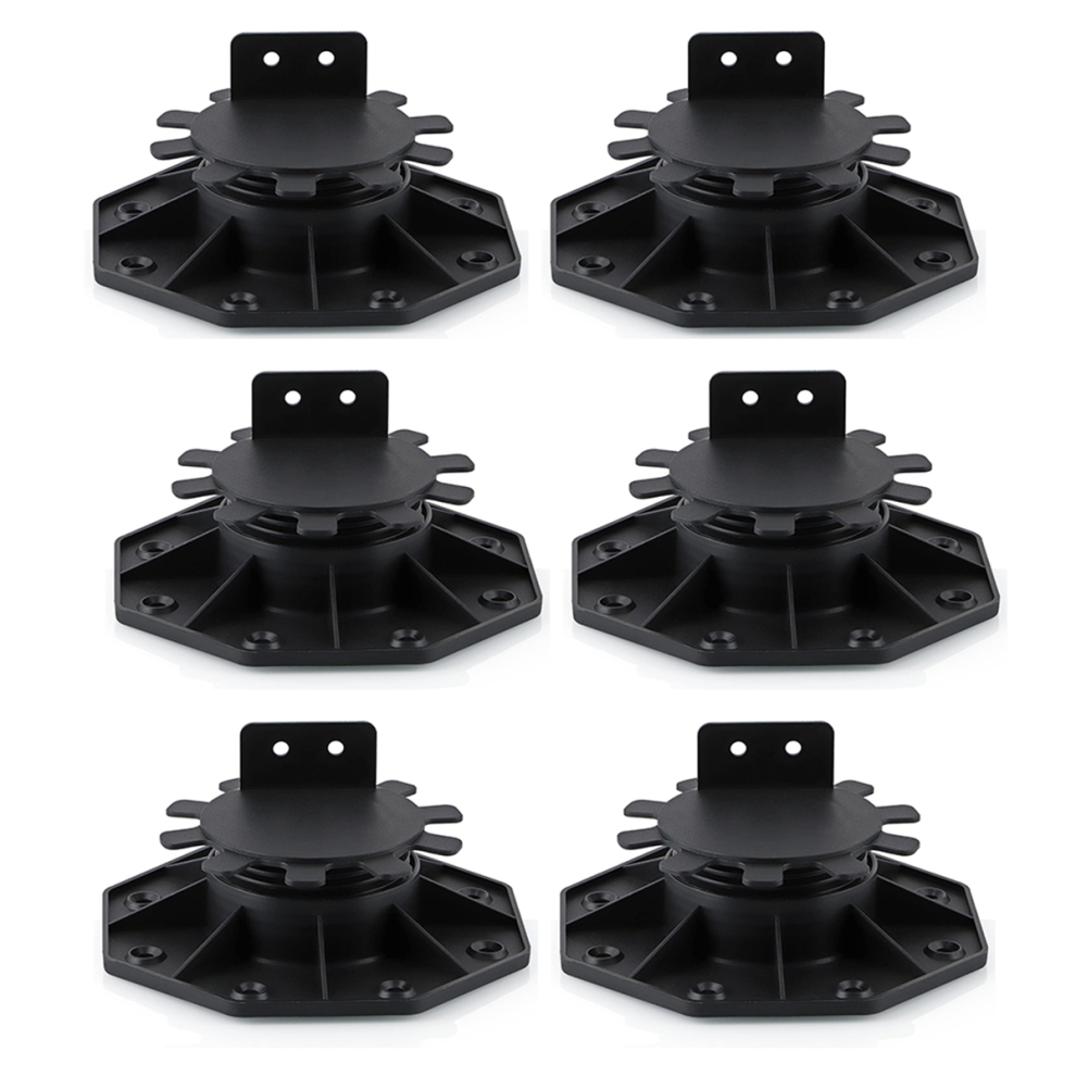 6 Pcs Joist Support Pedestals, Decking & Flooring Support Pedestal 4711191742582