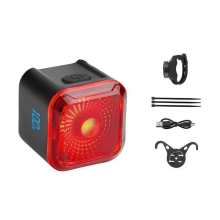 Bike Tail Light with LED Display Screen, Rear Bike Light