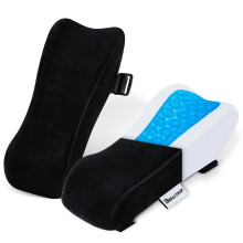 ir PADS - Chaise de bureau Chaise Bran REST COUVERTURE - COUP DE SUPPORT ELBOD POUR LES JAMES D'ORDUAGE ET DE CHAMAIRES DE BUREAU (ensemble de 2)