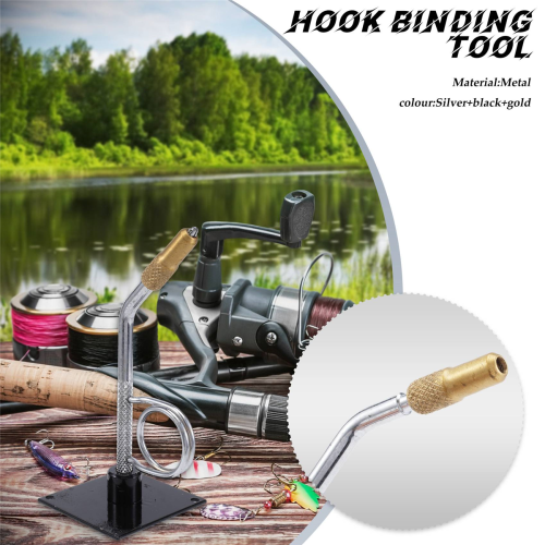 Portable Fly Tying Vise with Base Rotary C-Clamp Fish Tackle Kit 2