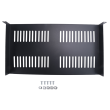 1U Server Rack Vented Cantilever Tray for 19In Network Equipment Rack
