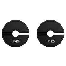 Gym Micro-Plates Dumbbell Fractional Weight Plate Black 1.25kg