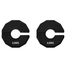Gym Micro-Plates Dumbbell Fractional Weight Plate Black 0.25kg